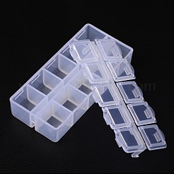 Cuboid Plastic Bead Containers&nbsp;X-CON-N007-01