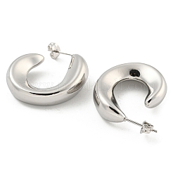 Rack Plating Brass Stud Earrings&nbsp;EJEW-M247-27A-P