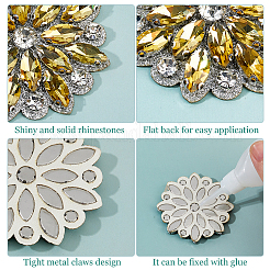4Pcs Paillette and Rhinestone Accessories&nbsp;FIND-FH0012-19C