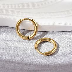 304 Stainless Steel Huggie Hoop Earrings&nbsp;EJEW-G272-02-8mm-G