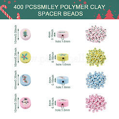 400Pcs 4 Colors Handmade Polymer Clay Beads&nbsp;CLAY-FW0001-02
