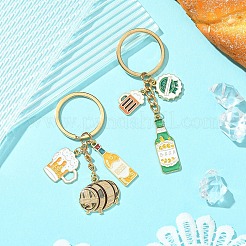Oktoberfest Theme Alloy Enamel Keychain&nbsp;KEYC-YW00150-01