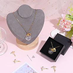 2Pcs 304 Stainless Steel Pendant Necklaces&nbsp;NJEW-DR00036