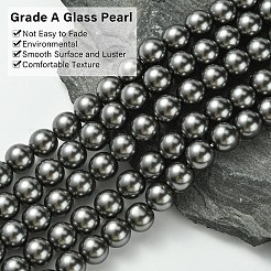 Eco-Friendly Glass Pearl Beads&nbsp;X-HY-J002-10mm-HX088