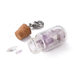 Glass Bottle Pendants&nbsp;HJEW-JM00221-04