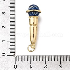 Brass Enamel Pendants&nbsp;X1-KK-Z125-14G-05