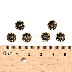 Brass Rhinestone Spacer Beads&nbsp;RB-A014-L8mm-01AB-NF