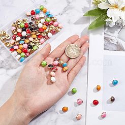 100Pcs 10 Style 1-Hole Brass Resin Button&nbsp;BUTT-NB0001-41