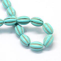 Synthetic Turquoise Gemstone Bead Strands&nbsp;TURQ-S282-16