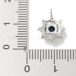 Rack Plating Brass Micro Pave Cubic Zirconia Pendants&nbsp;KK-L224-055P