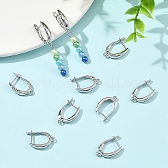 SHEGRACE Brass Hoop Earring Findings&nbsp;XGRQ79250-943P