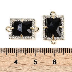 Natural Mixed Gemstone Faceted Rectangle Links&nbsp;G-I375-07G