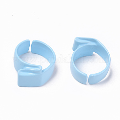 Spray Painted Alloy Cuff Rings&nbsp;RJEW-T011-10-RS