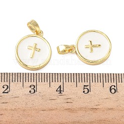 Brass Enamel Pendants&nbsp;KK-L256-14G