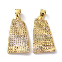 Brass Cubic Zirconia Pendants&nbsp;KK-B047-16G