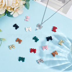 32Pcs 8 Colors Spray Printed Alloy Connector Charms&nbsp;FIND-ME0001-44