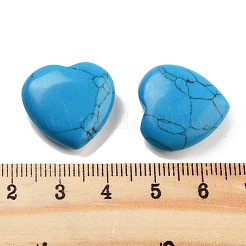 Heart Synthetic Turquoise  Palm Stones&nbsp;G-C134-06A-02