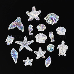 Ocean Theme Transparent Acrylic Beads&nbsp;TACR-T028-69-01F