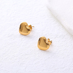 Stainless Steel Heart Stud Earrings&nbsp;LP1833