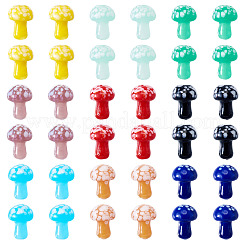36Pcs 9 Colors Handmade Lampwork Beads&nbsp;LAMP-TA0001-55