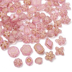 Frosted Transparent Acrylic Beads&nbsp;OACR-Z041-08