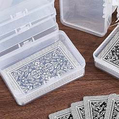 4Pcs Plastic Card Storage Boxes with Hinged Lids&nbsp;CON-CP0001-017