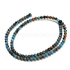 Dyed Synthetic Malachite Beads Strands&nbsp;GG-CBA6382-A03-4mm-02