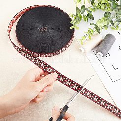 Ethnic Style Polyester Ribbons&nbsp;OCOR-WH0074-30