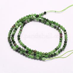 Natural Ruby in Zoisite Beads Strands&nbsp;G-F509-36-3mm