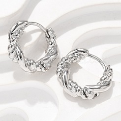 Brass Hoop Earrings&nbsp;EJEW-Q015-03P-02
