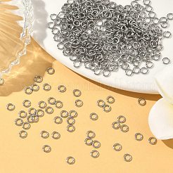 Tarnish Resistant 304 Stainless Steel Open Jump Rings&nbsp;STAS-Q186-02-3.5x0.7mm