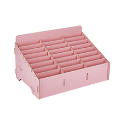 24-Grid Wooden Cell Phone Storage Box&nbsp;AJEW-WH0348-179