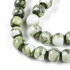 Baking Paint Glass Beads&nbsp;X1-DGLA-N003-8mm-C06