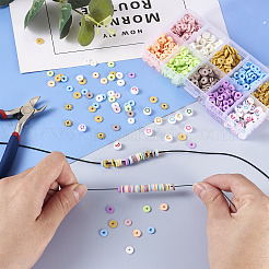 7790Pcs Flat Round Handmade Polymer Clay Beads&nbsp;CLAY-BT0001-01