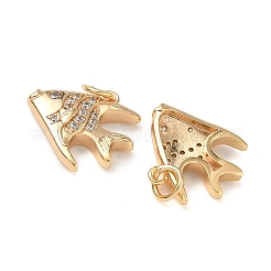 Ocean Style Brass Micro Pave Cubic Zirconia Pendants&nbsp;KK-A280-01C-G