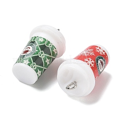 Christmas Theme Opaque Resin Pendants&nbsp;RESI-I344-01P