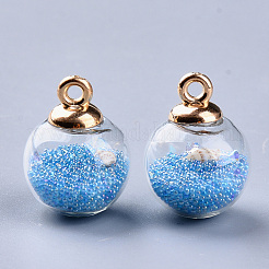 Transparent Glass Globe Pendants&nbsp;X-GLAA-S181-06G