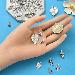 50Pcs 10 Styles Tibetan Style Alloy Pendants&nbsp;TIBE-YW0001-49