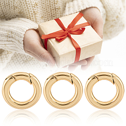 10Pcs Brass Spring Gate Rings&nbsp;KK-BBC0022-07B
