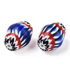 Handmade Millefiori Glass Beads&nbsp;LAMP-S197-027A
