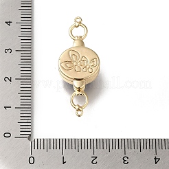 Brass Micro Pave Clear Cubic Zirconia Magnetic Clasps&nbsp;KK-H480-44G