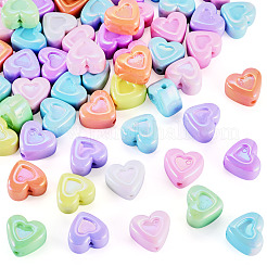 60Pcs UV Plating Opaque Acrylic Beads&nbsp;OACR-TA0014-47