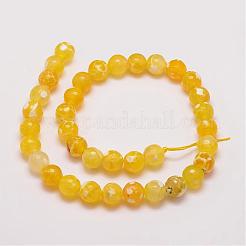 Natural Fire Crackle Agate Bead Strands&nbsp;G-G882-10mm-B05-5