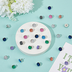 30Pcs 10 Colors Druzy Resin Drawing Pins&nbsp;AJEW-BM0001-04