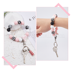 DIY Silicone Beads Keychain Making Kits&nbsp;DIY-FI0001-15
