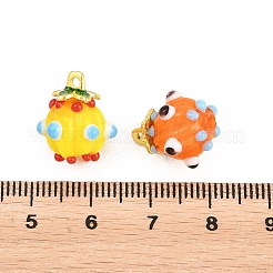 Alloy & Lampwork Pendants&nbsp;FIND-G114-01G