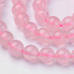 Pink Color Natural Madagascar Rose Quartz Beads Strands&nbsp;G-D809-22-6mm
