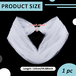 Nylon Bridal Mesh Shawl&nbsp;AJEW-WH0816-380B