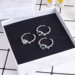 925 Sterling Silver Claw Open Cuff Ring&nbsp;JR892B