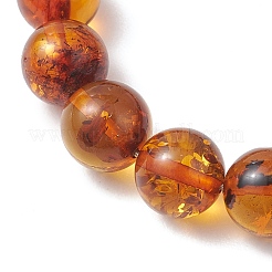 Natural Amber Beads Braided Bead Bracelets for Women Men&nbsp;BJEW-JB13469